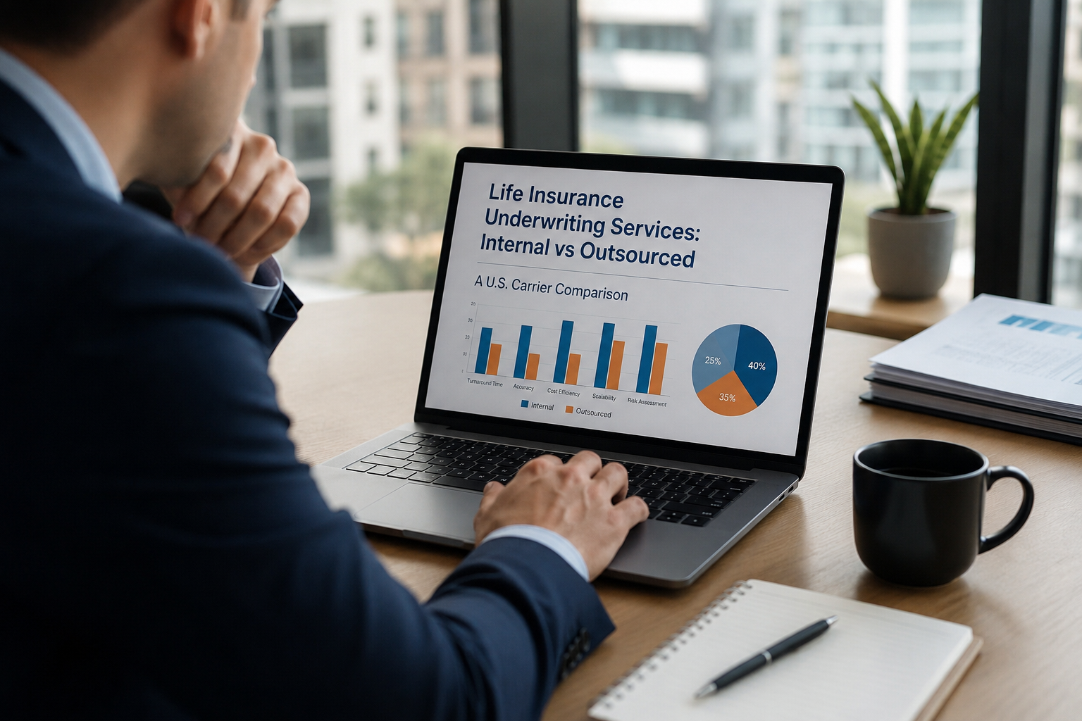 Life insurance underwriting services: Internal vs outsourced, a US carrier comparison