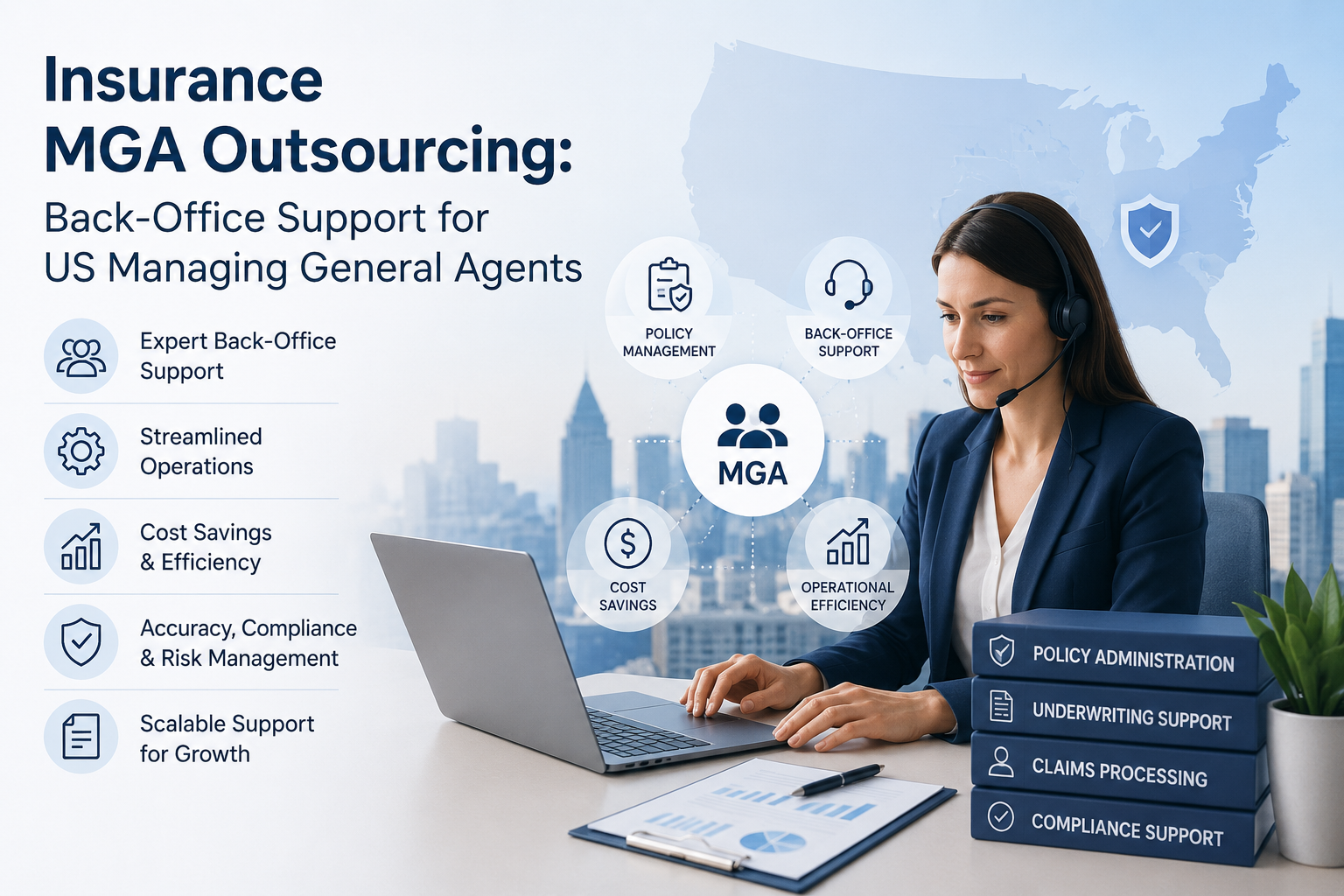 Insurance MGA outsourcing: back-office support for US managing general agents
