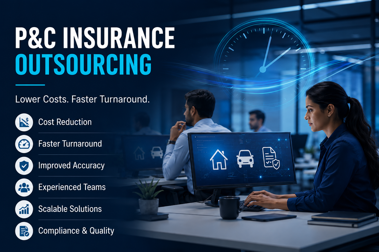 P&C Companies: How Insurance Outsourcing Cuts Costs and Improves Turnaround Time