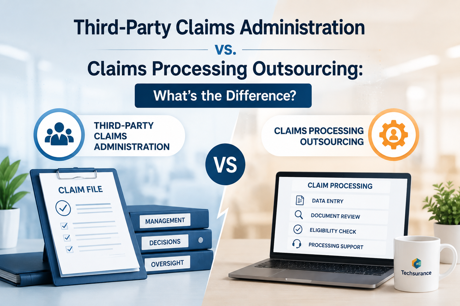 Third-Party Claims Administration vs. Claims Processing Outsourcing: What's the Difference?