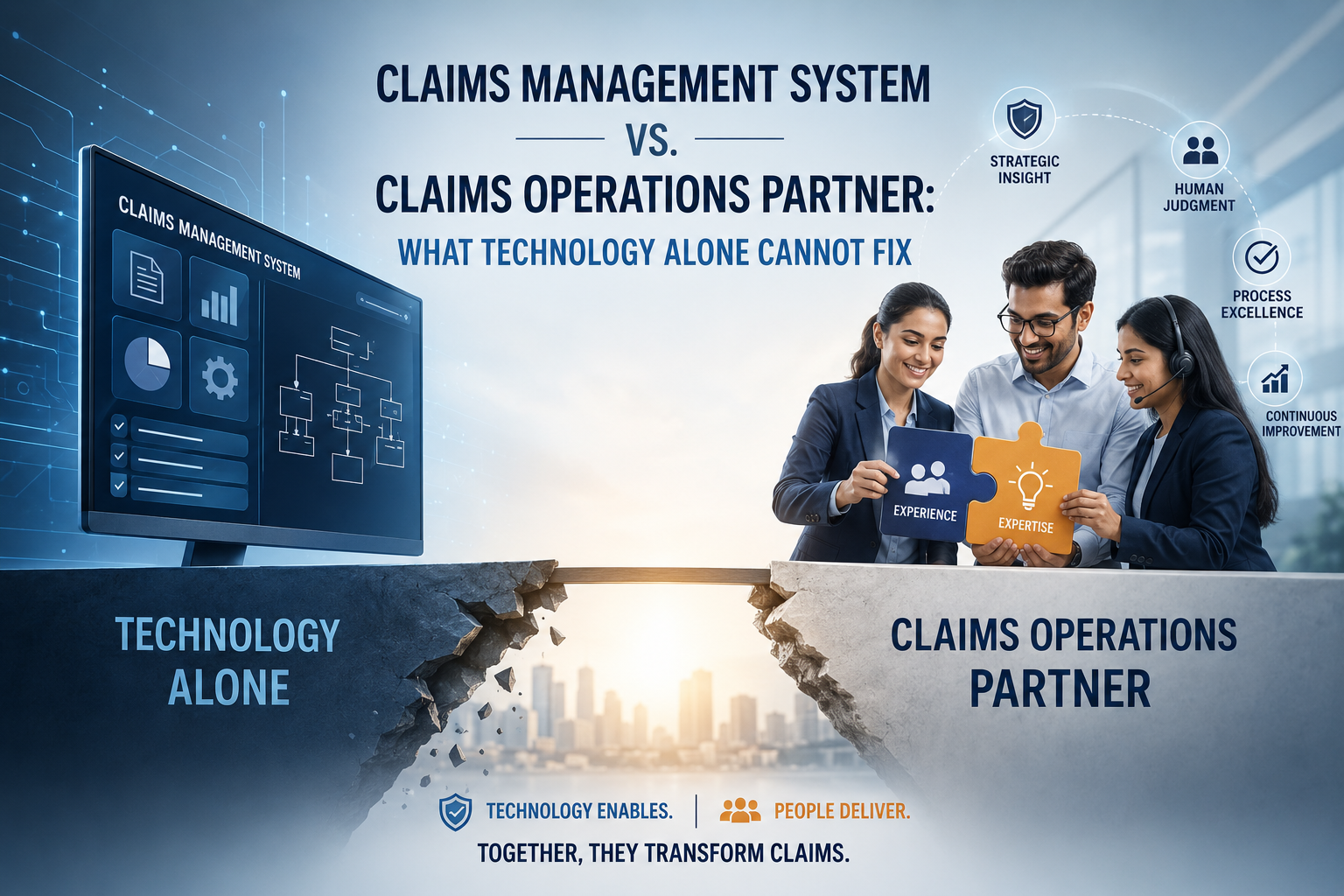 Claims Management System vs. Claims Operations Partner: What Technology Alone Cannot Fix