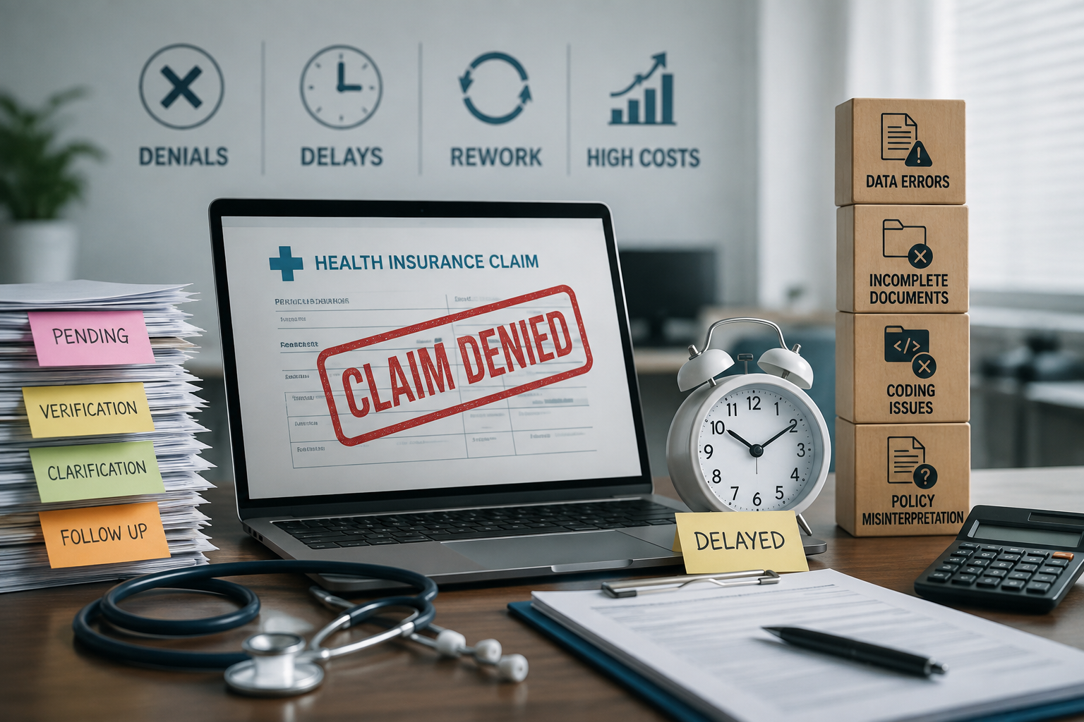 Health Claims Management Challenges That Cause Avoidable Denials, Delays, and Rework